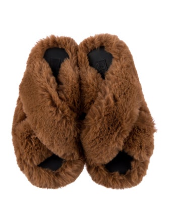 Apparis Faux Fur Slides