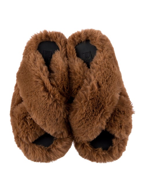 Apparis Faux Fur Slides