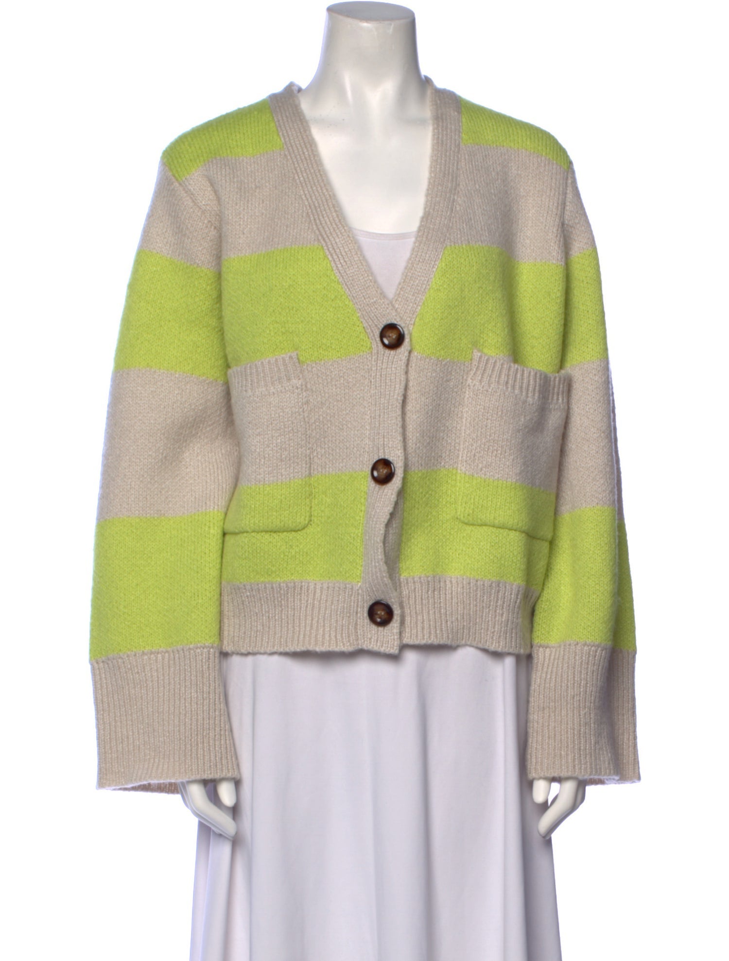 Apparis Striped V-Neck Sweater w/ Tags