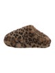 Apparis Faux Fur Animal Print Flats