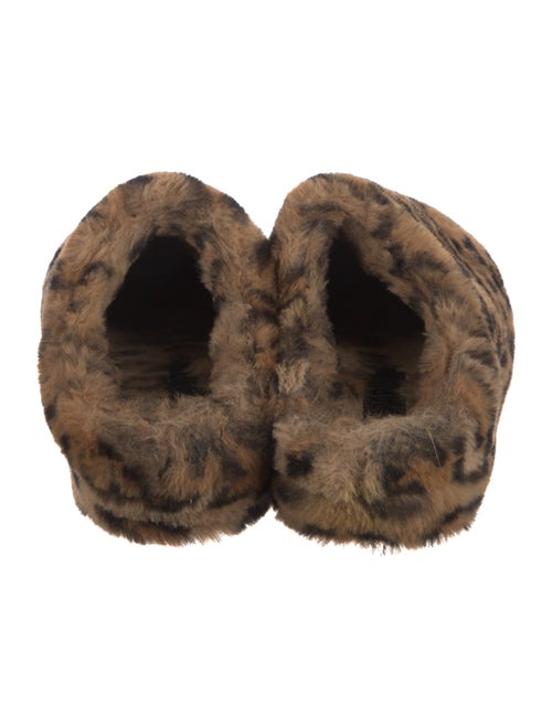 Apparis Faux Fur Animal Print Flats