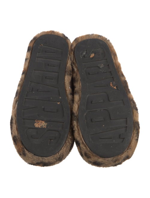 Apparis Faux Fur Animal Print Flats