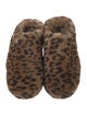 Apparis Faux Fur Animal Print Mules