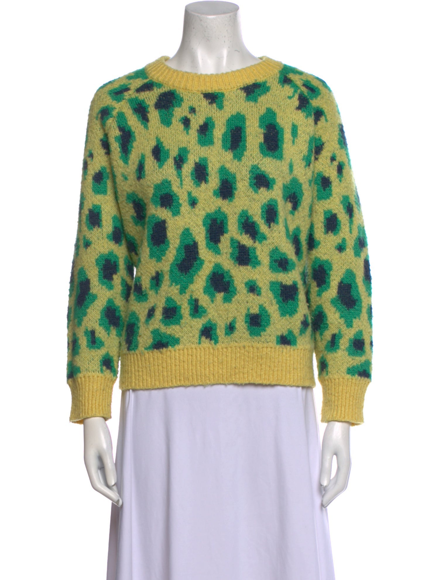 Apparis Animal Print Crew Neck Sweater