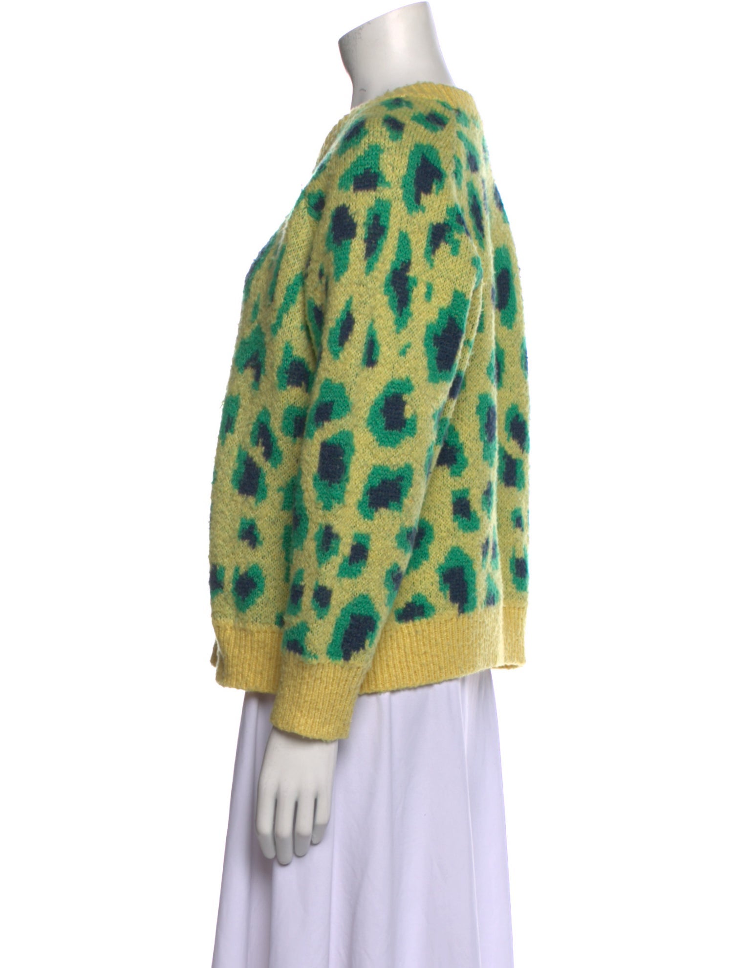 Apparis Animal Print Crew Neck Sweater