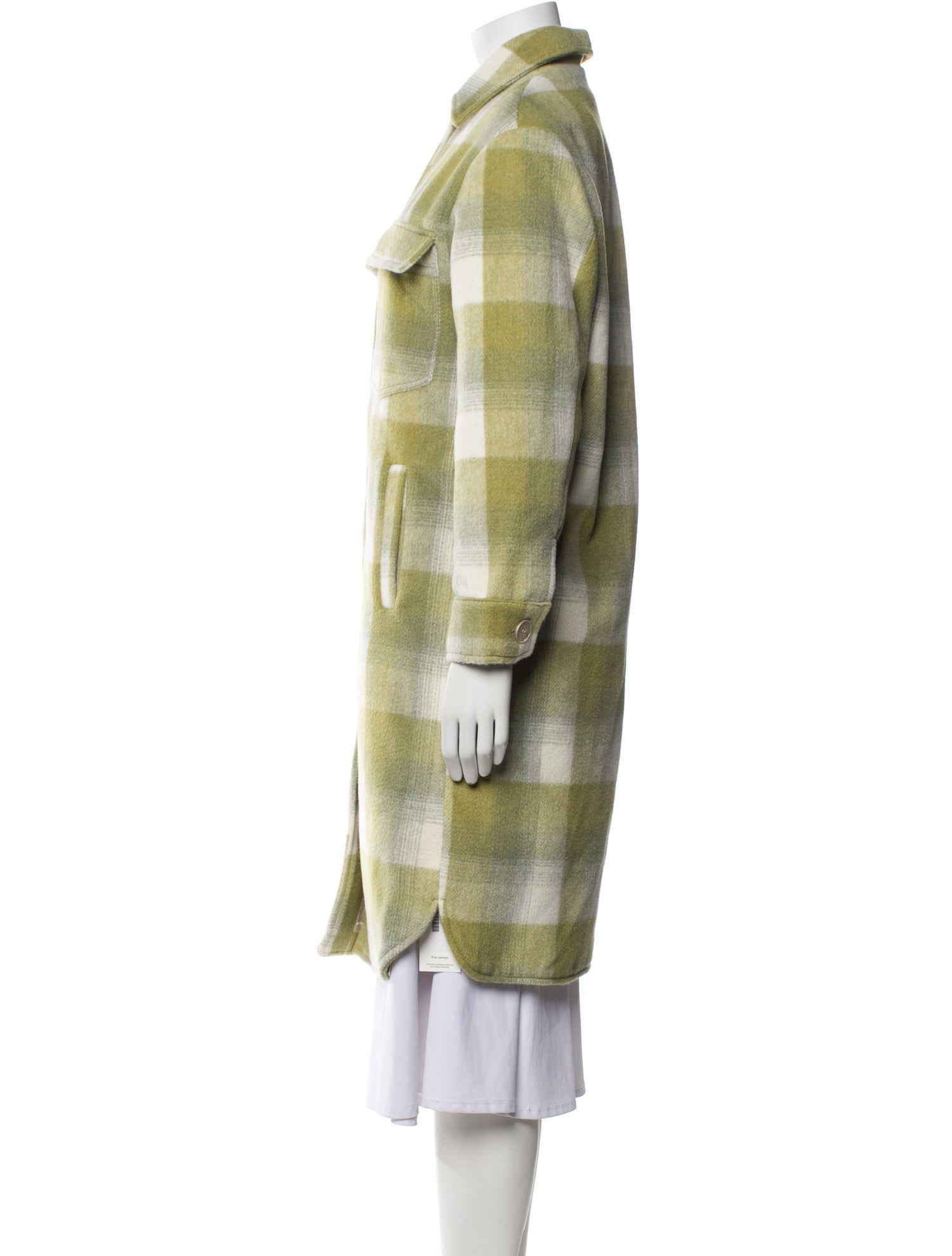 Apparis Plaid Print Peacoat