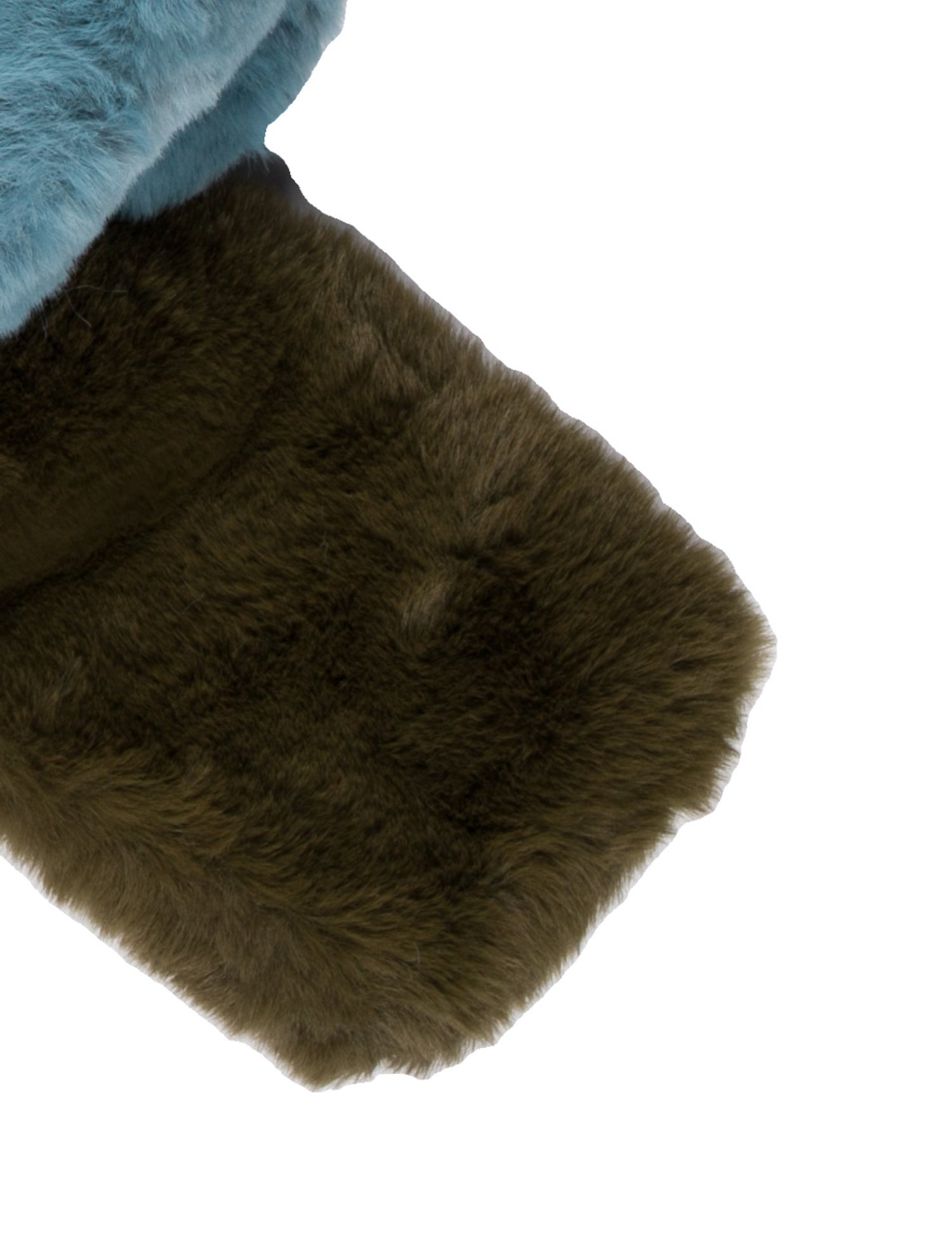 Apparis Faux Fur Colorblock Pattern Snood w/ Tags