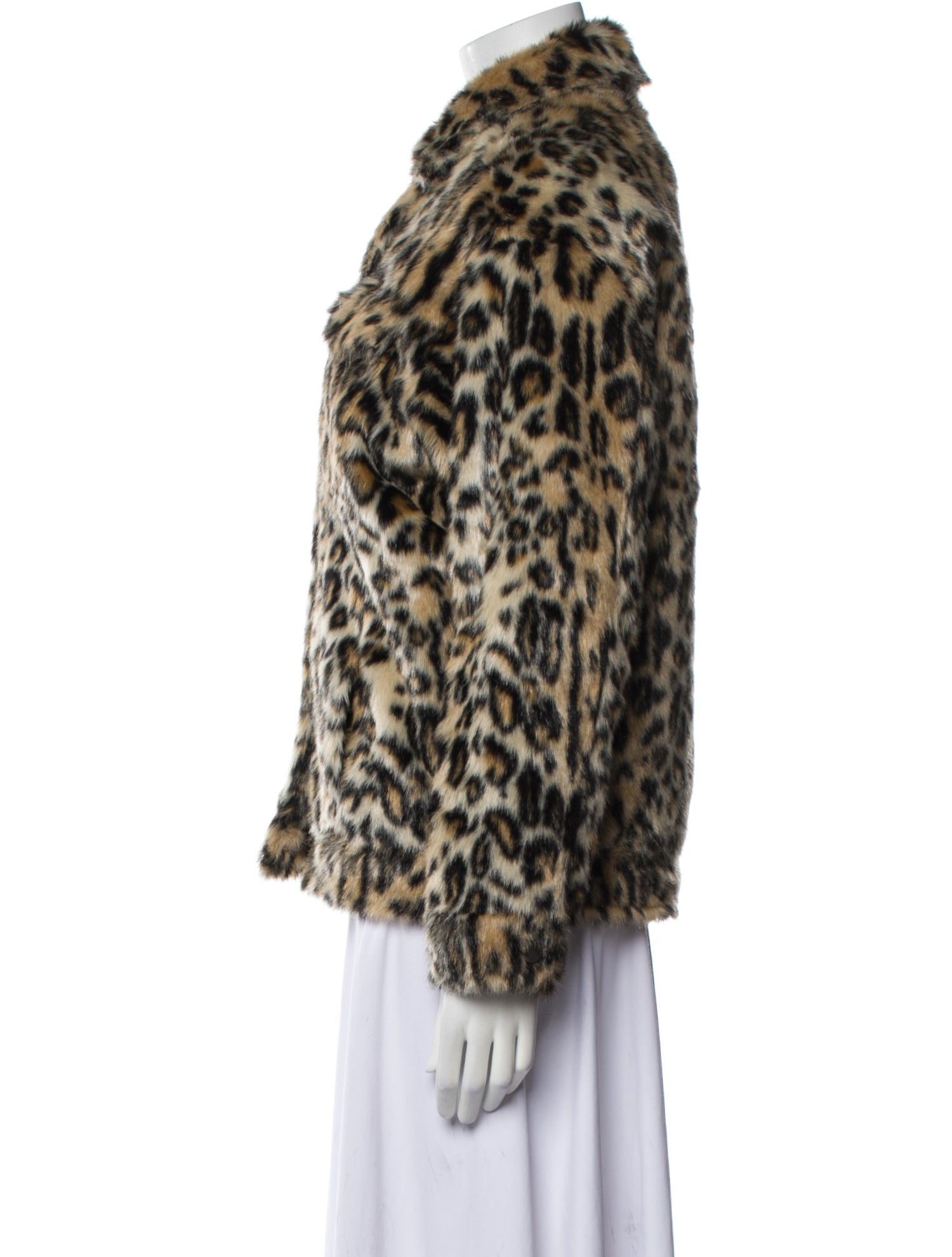Apparis Animal Print Faux Fur Jacket