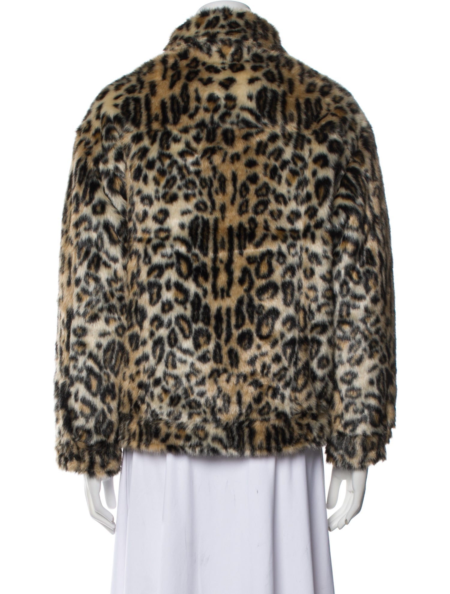 Apparis Animal Print Faux Fur Jacket