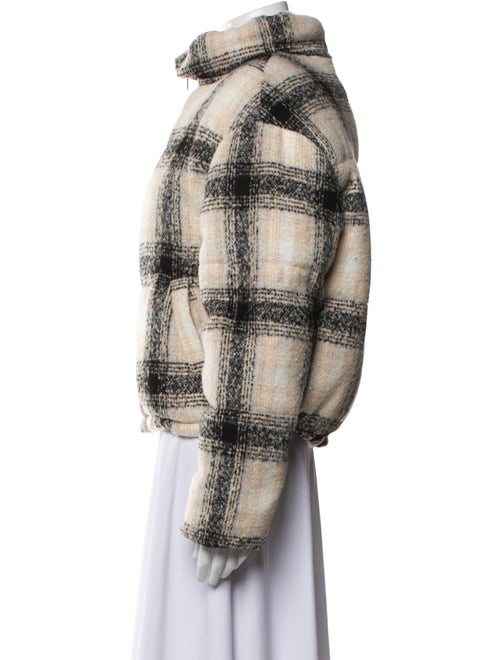 Apparis Plaid Print Faux Fur Jacket