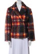 Apparis Plaid Print Blazer
