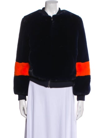 Apparis Colorblock Pattern Bomber Jacket