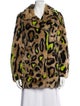 Apparis Faux Fur Animal Print Faux Fur Jacket
