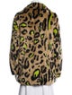 Apparis Faux Fur Animal Print Faux Fur Jacket