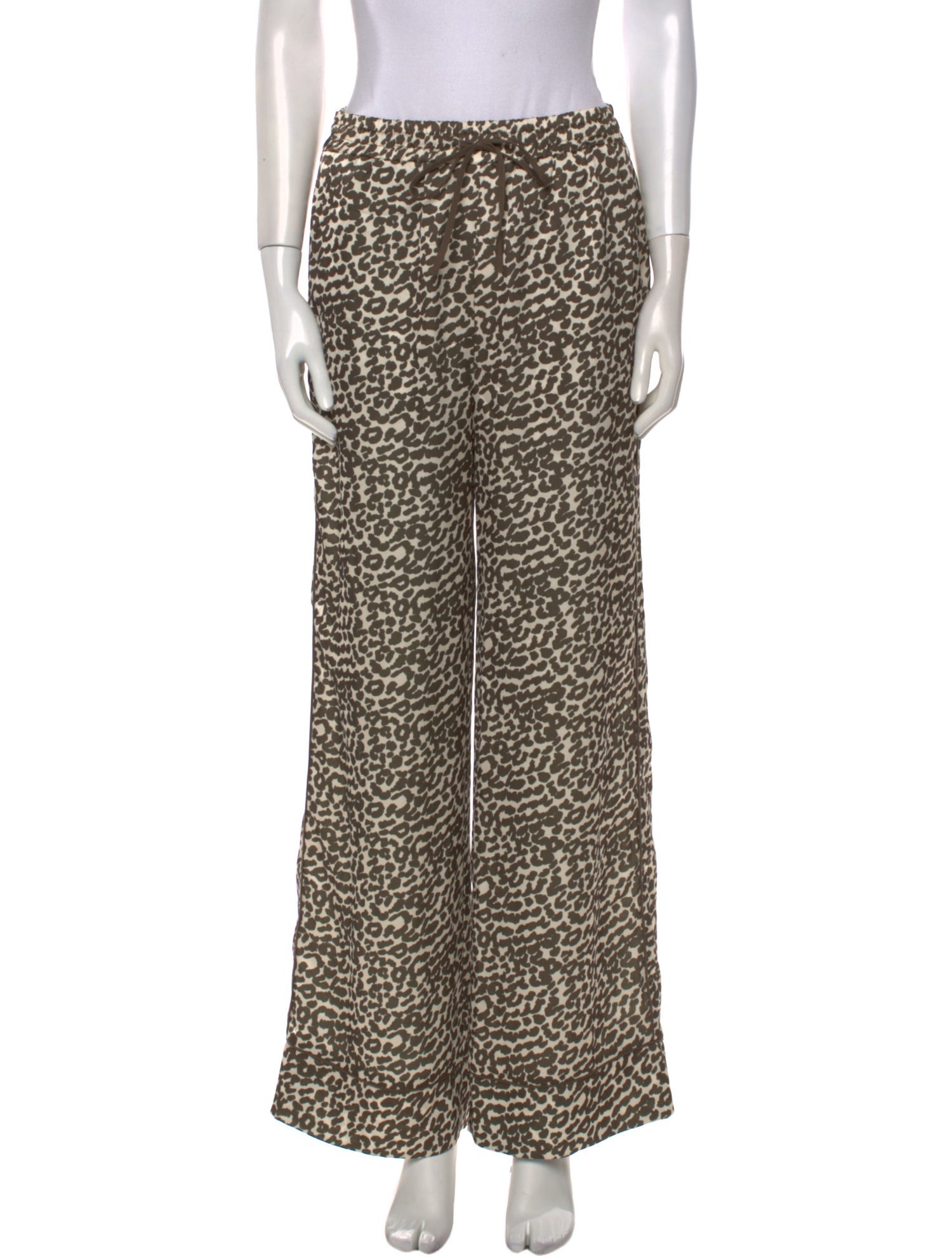 Apparis Animal Print Wide Leg Pants