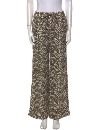 Apparis Animal Print Wide Leg Pants