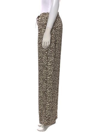 Apparis Animal Print Wide Leg Pants