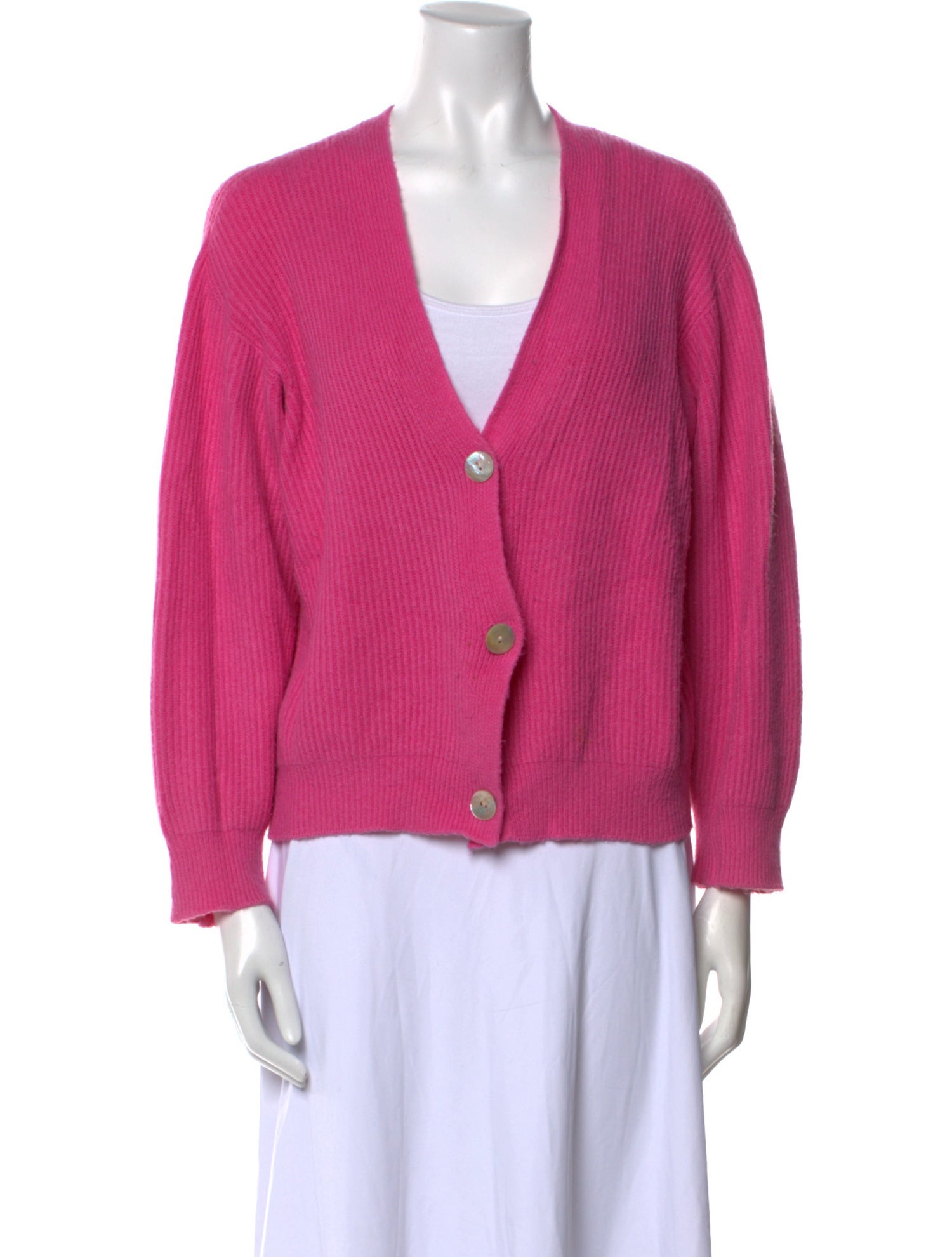 Apparis Crochet V-Neck Sweater