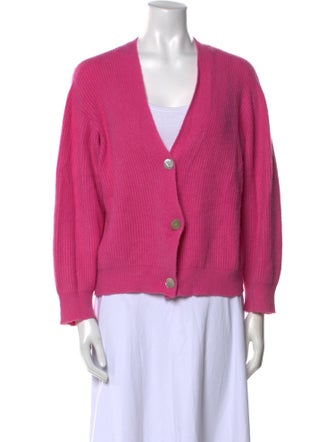 Apparis Crochet V-Neck Sweater