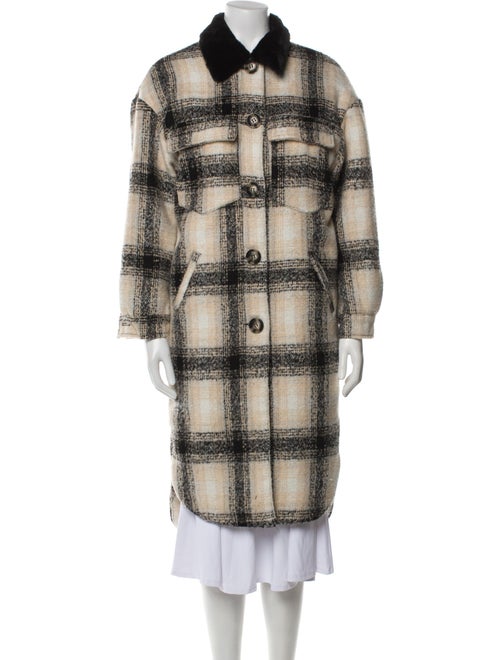 Apparis Plaid Print Coat
