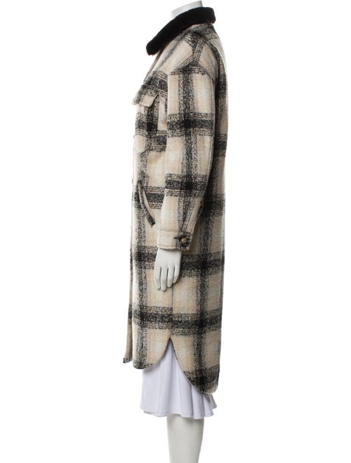Apparis Plaid Print Coat