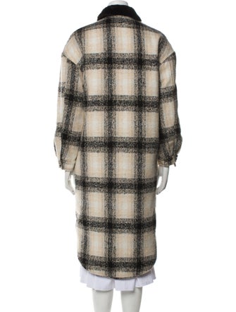 Apparis Plaid Print Coat