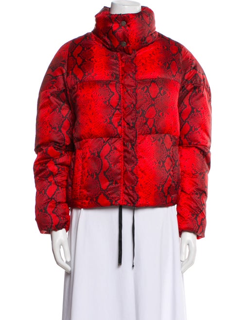 Apparis Floral Print Faux Fur Jacket