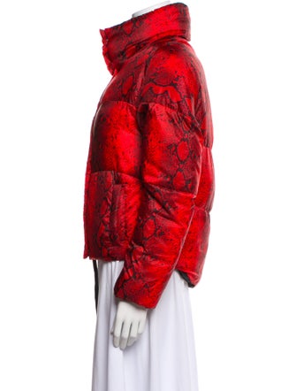 Apparis Floral Print Faux Fur Jacket