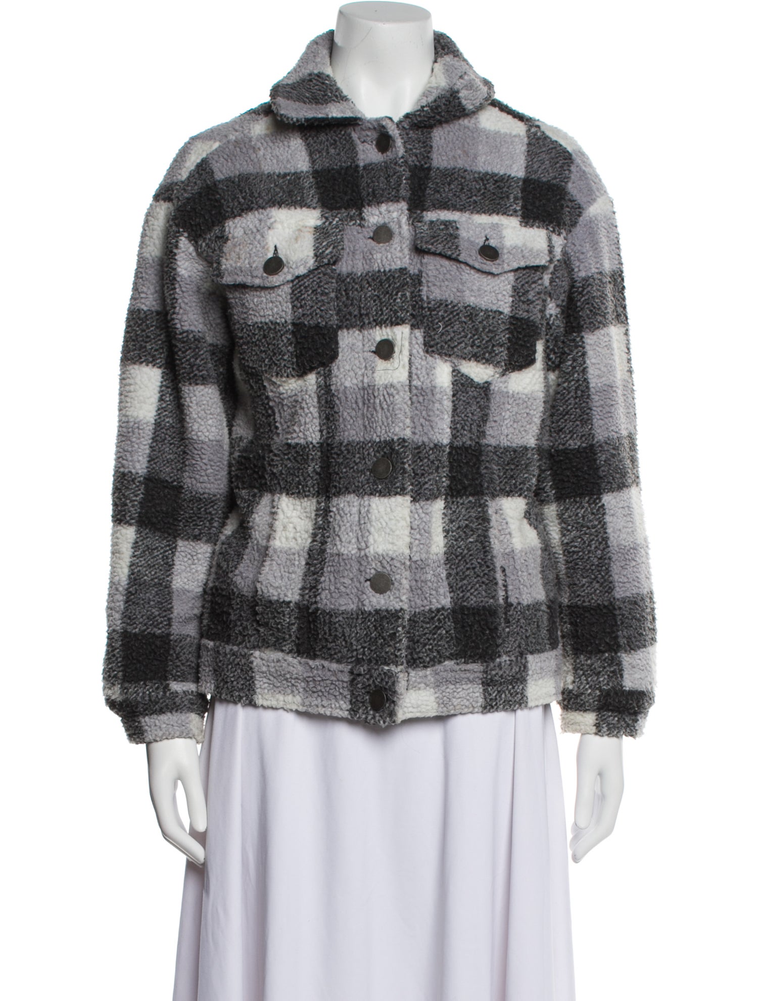 Apparis Plaid Print Jacket
