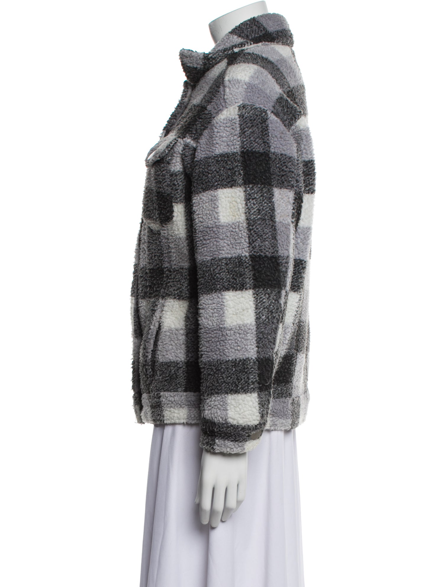 Apparis Plaid Print Jacket