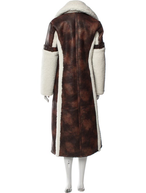 Apparis Plaid Print Faux Fur Coat