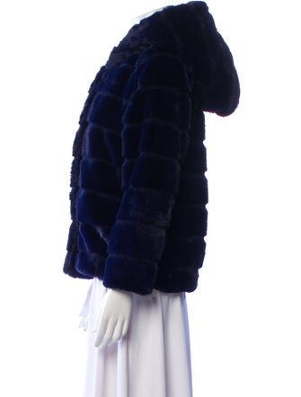 Apparis Plaid Print Faux Fur Coat