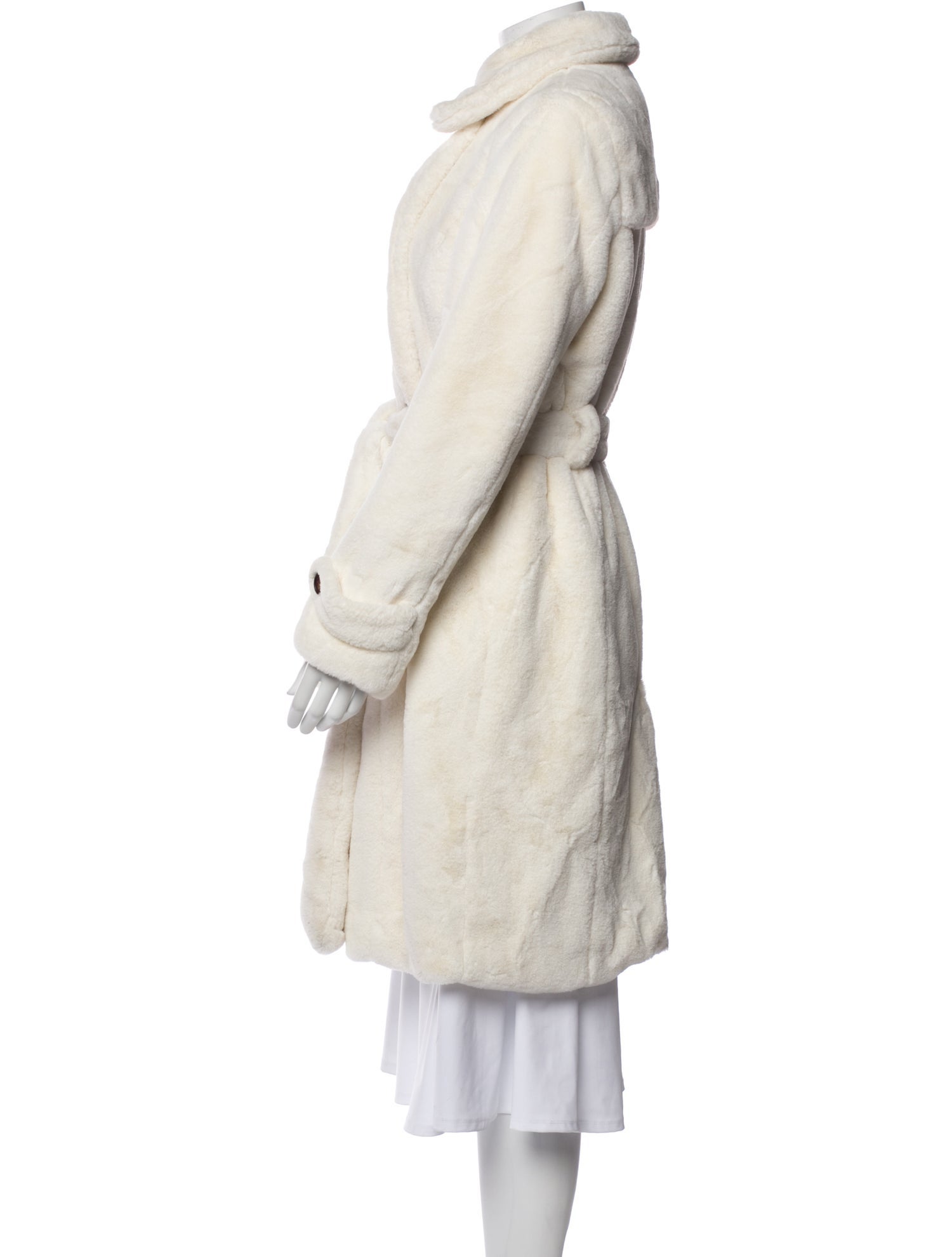 Apparis Faux Fur Trench Coat