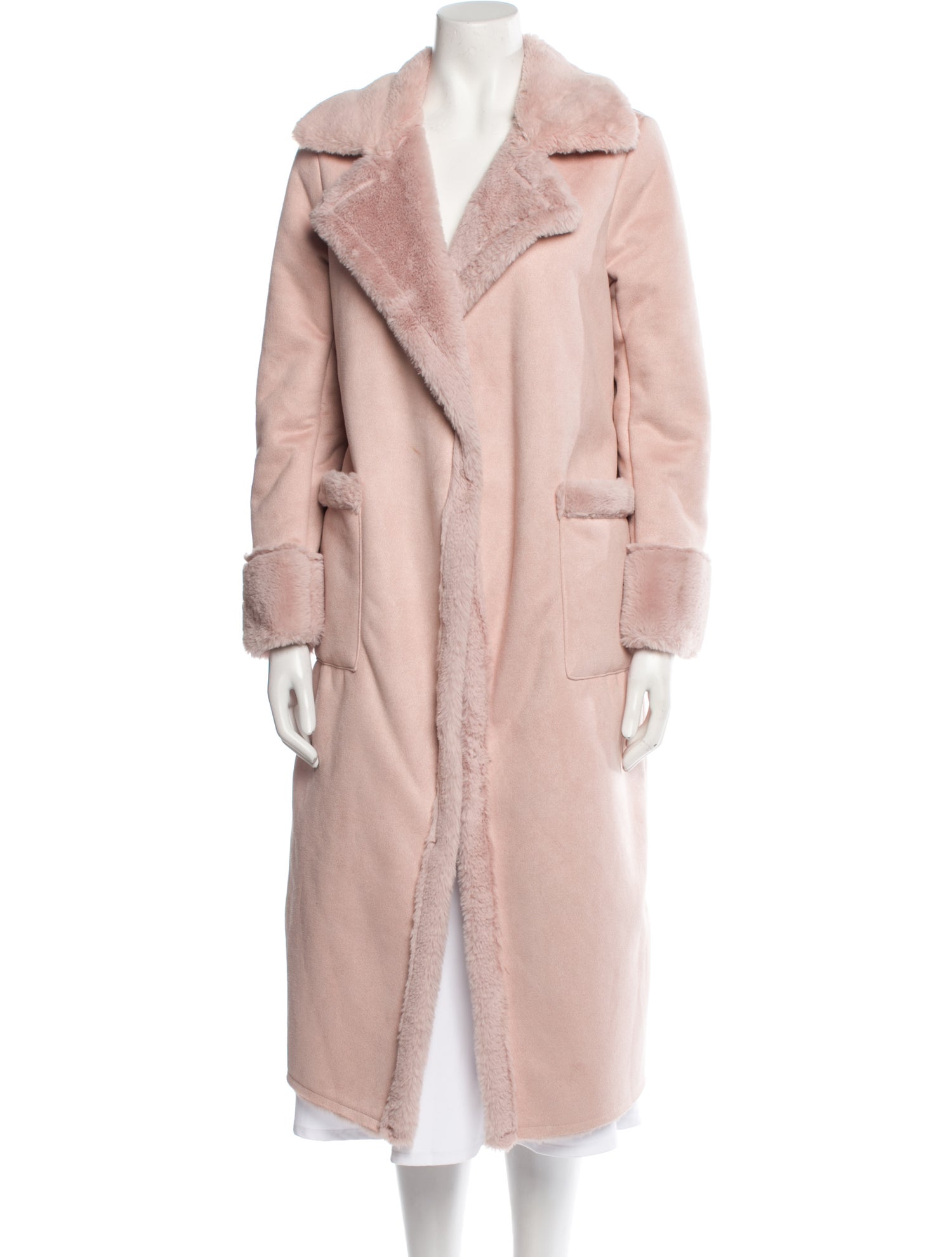 Apparis Faux Leather Faux Fur Coat