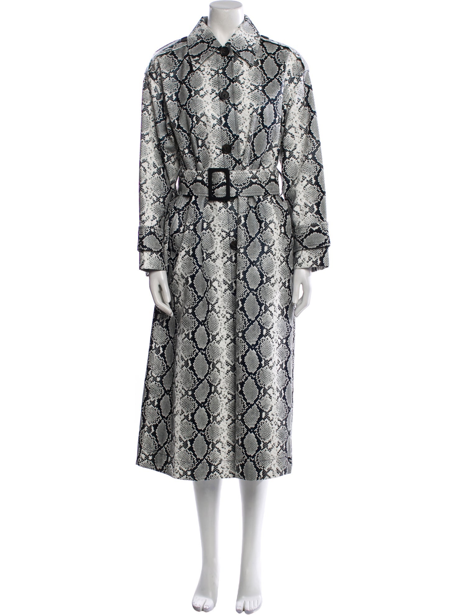 Apparis Animal Print Trench Coat