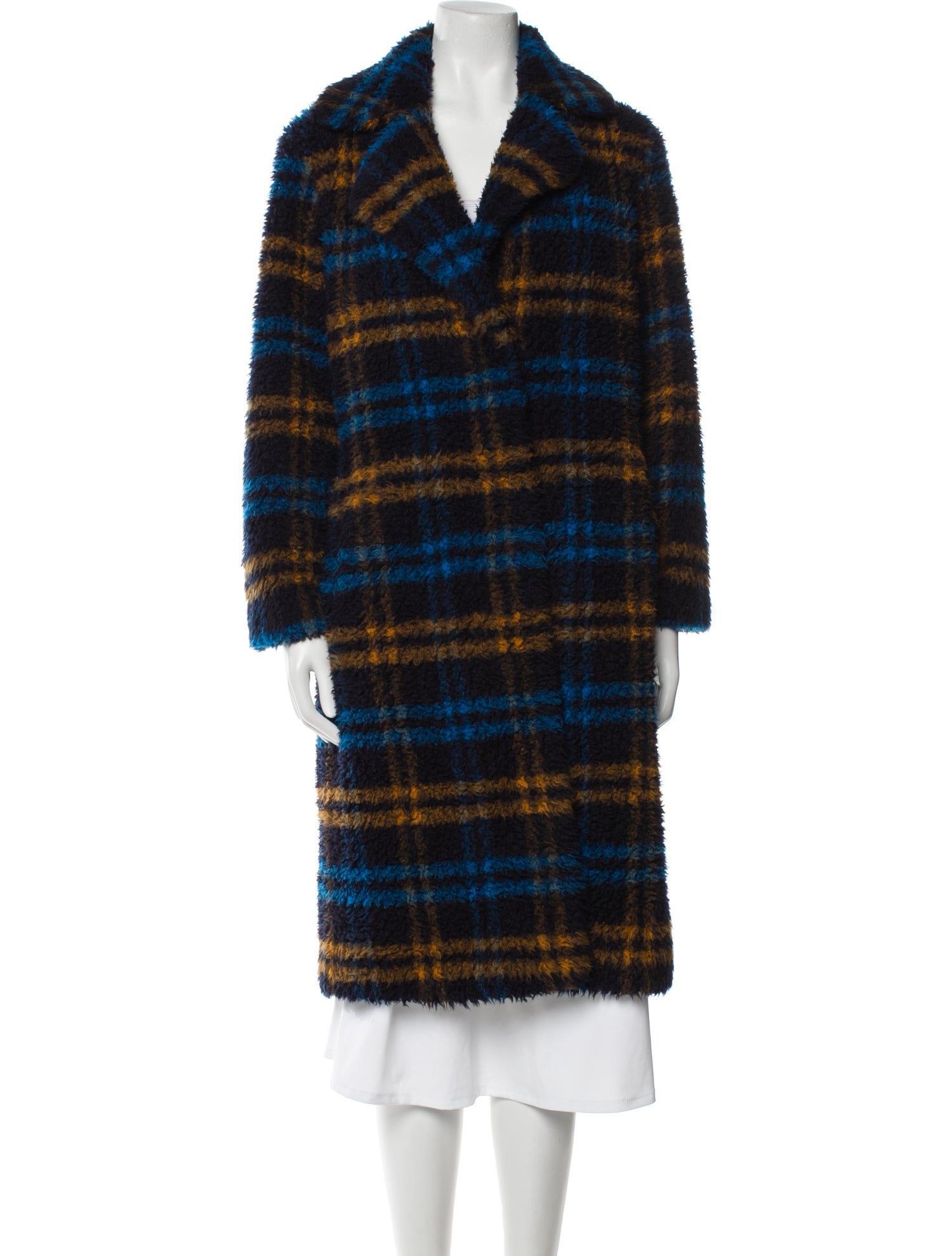 Apparis Plaid Print Coat