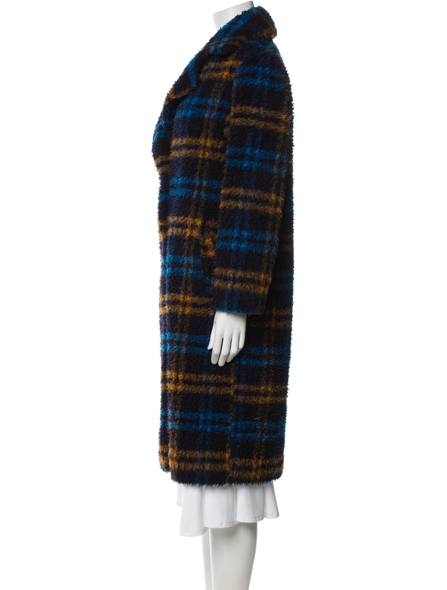 Apparis Plaid Print Coat