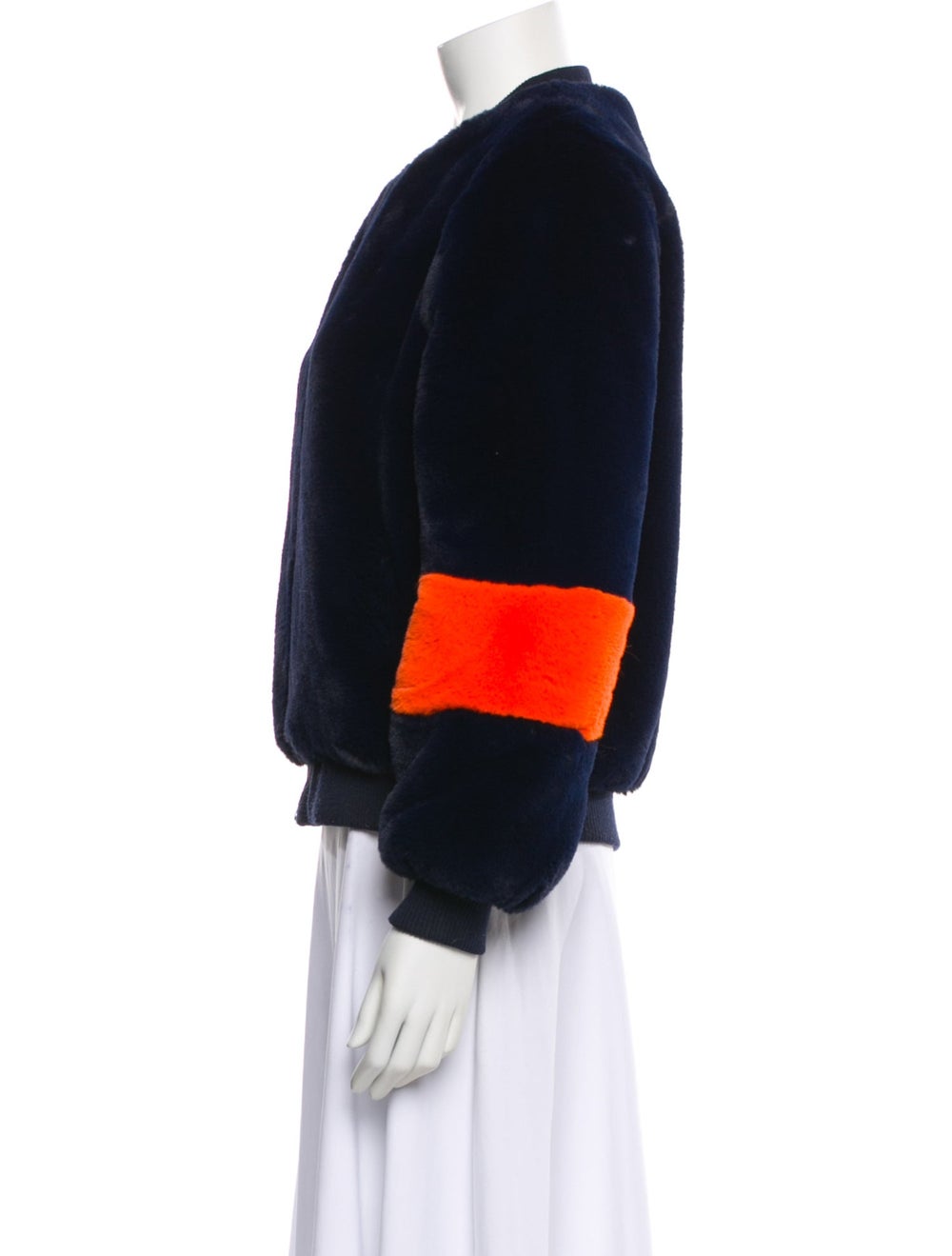 Apparis Colorblock Pattern Bomber Jacket - image 2