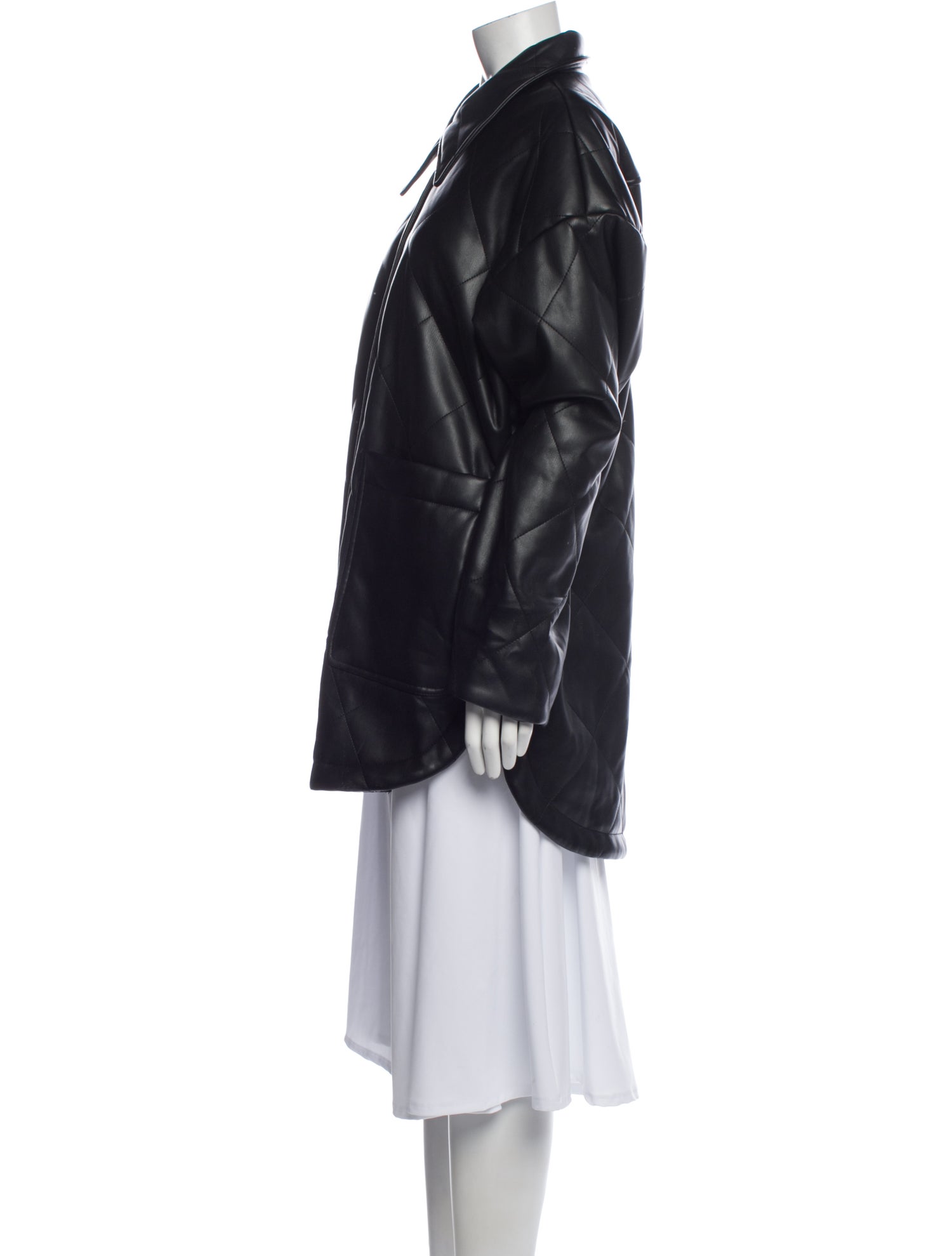 Apparis Faux Leather Faux Fur Coat