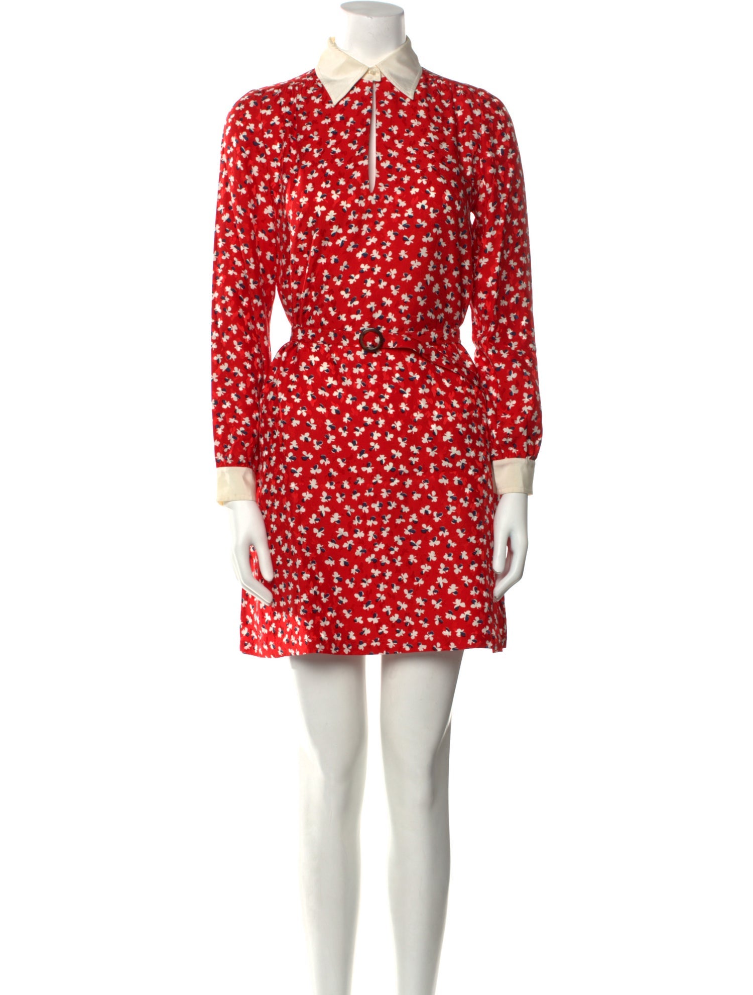 A.P.C. x Vanessa Seward Silk Mini Dress - Red Dresses