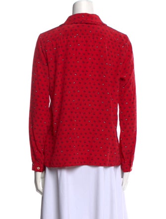 A.P.C. x Vanessa Seward Silk Printed Button-Up Top