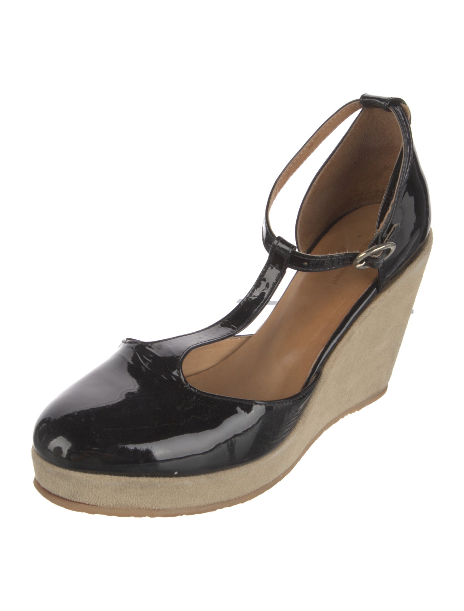 A.P.C. x Vanessa Seward Patent Leather T-Strap Pumps
