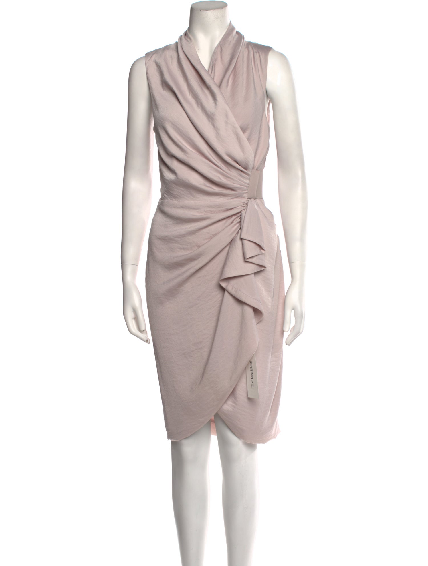 AllSaints Cowl Neck Knee-Length Dress