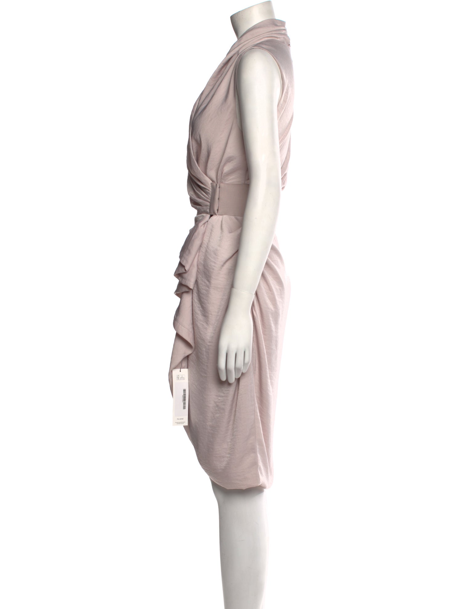 AllSaints Cowl Neck Knee-Length Dress