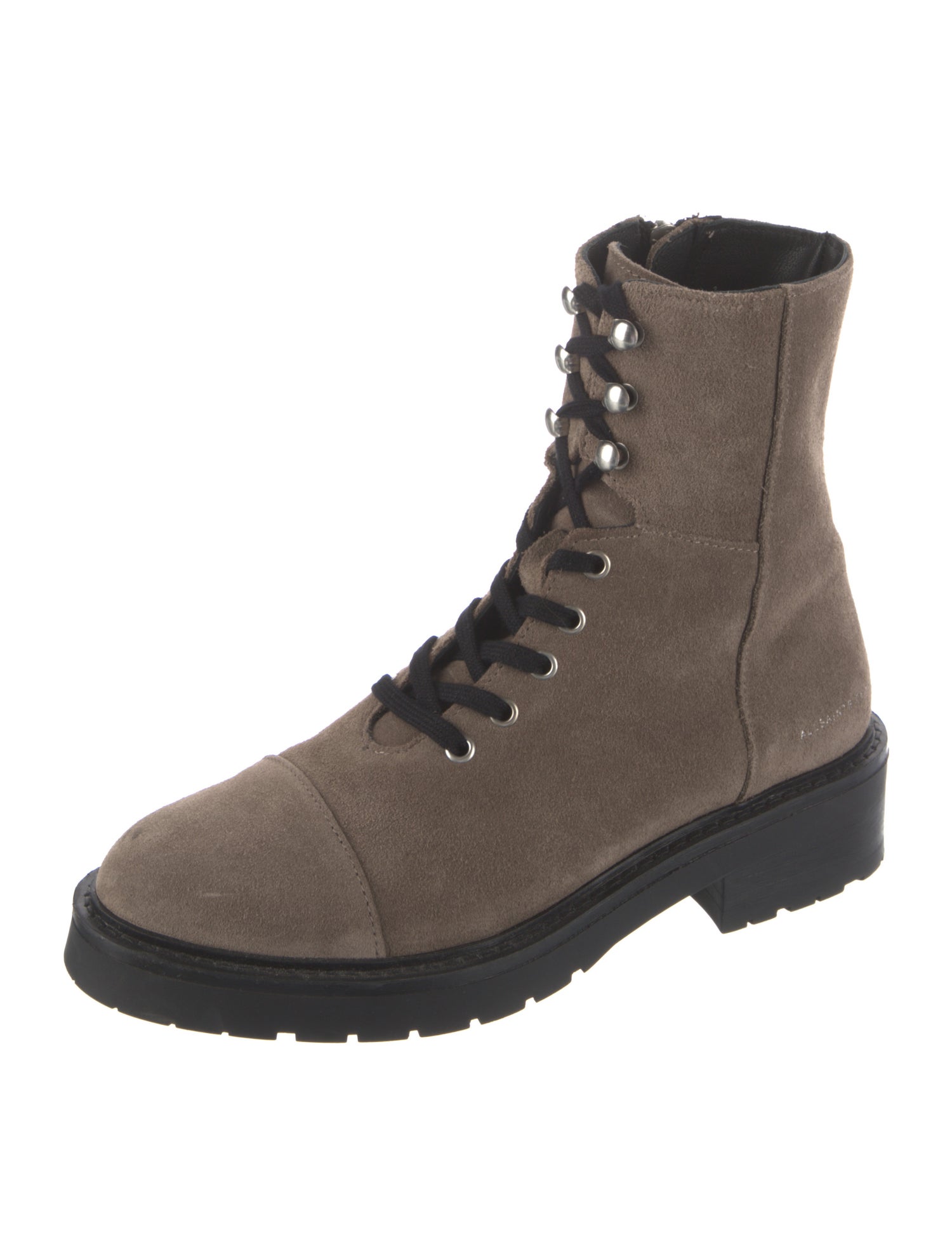 AllSaints Suede Combat Boots