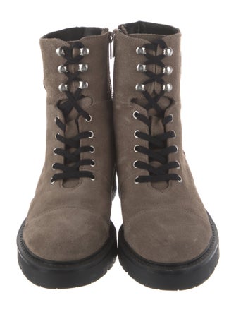 AllSaints Suede Combat Boots