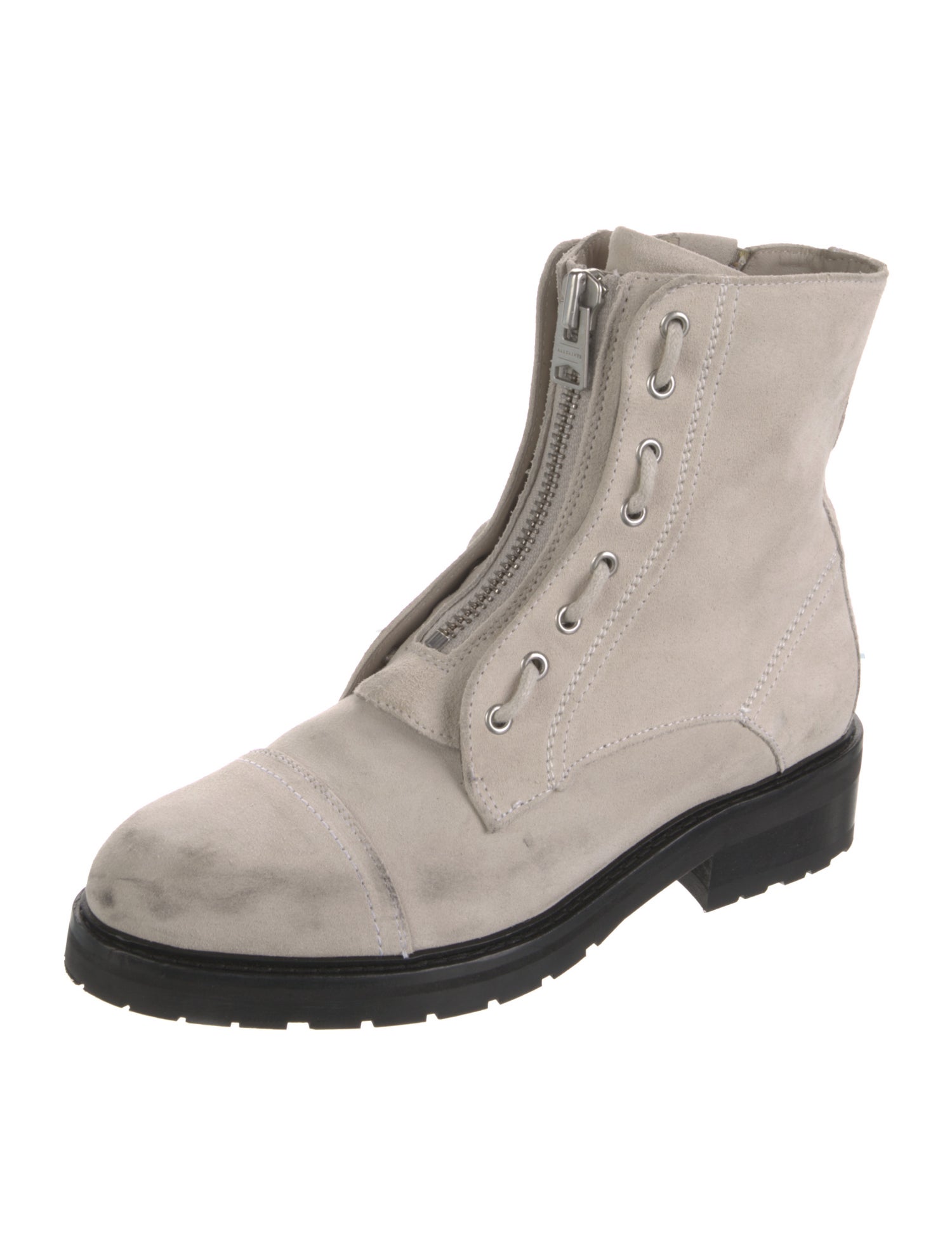 AllSaints Suede Combat Boots