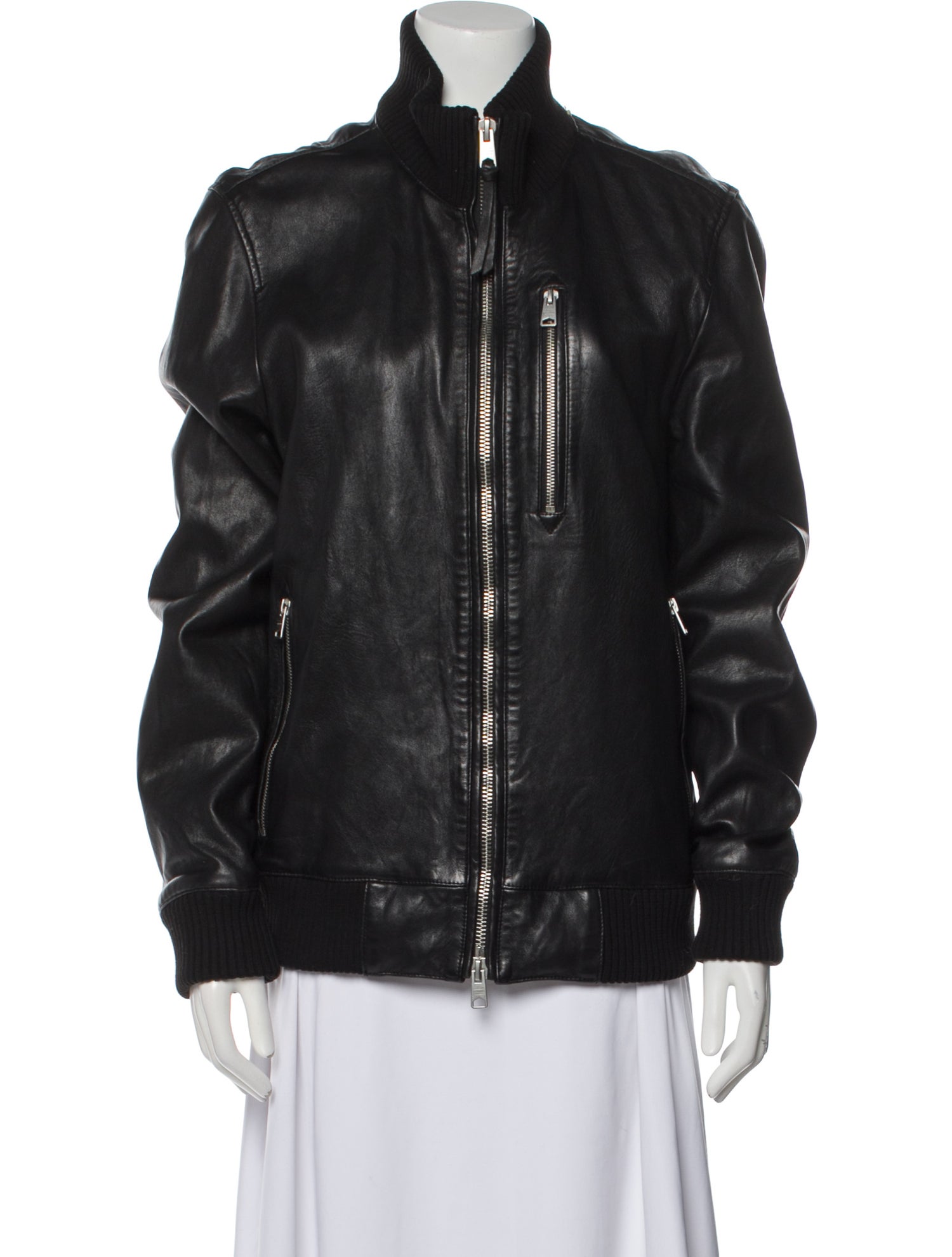 AllSaints Lamb Leather Jacket