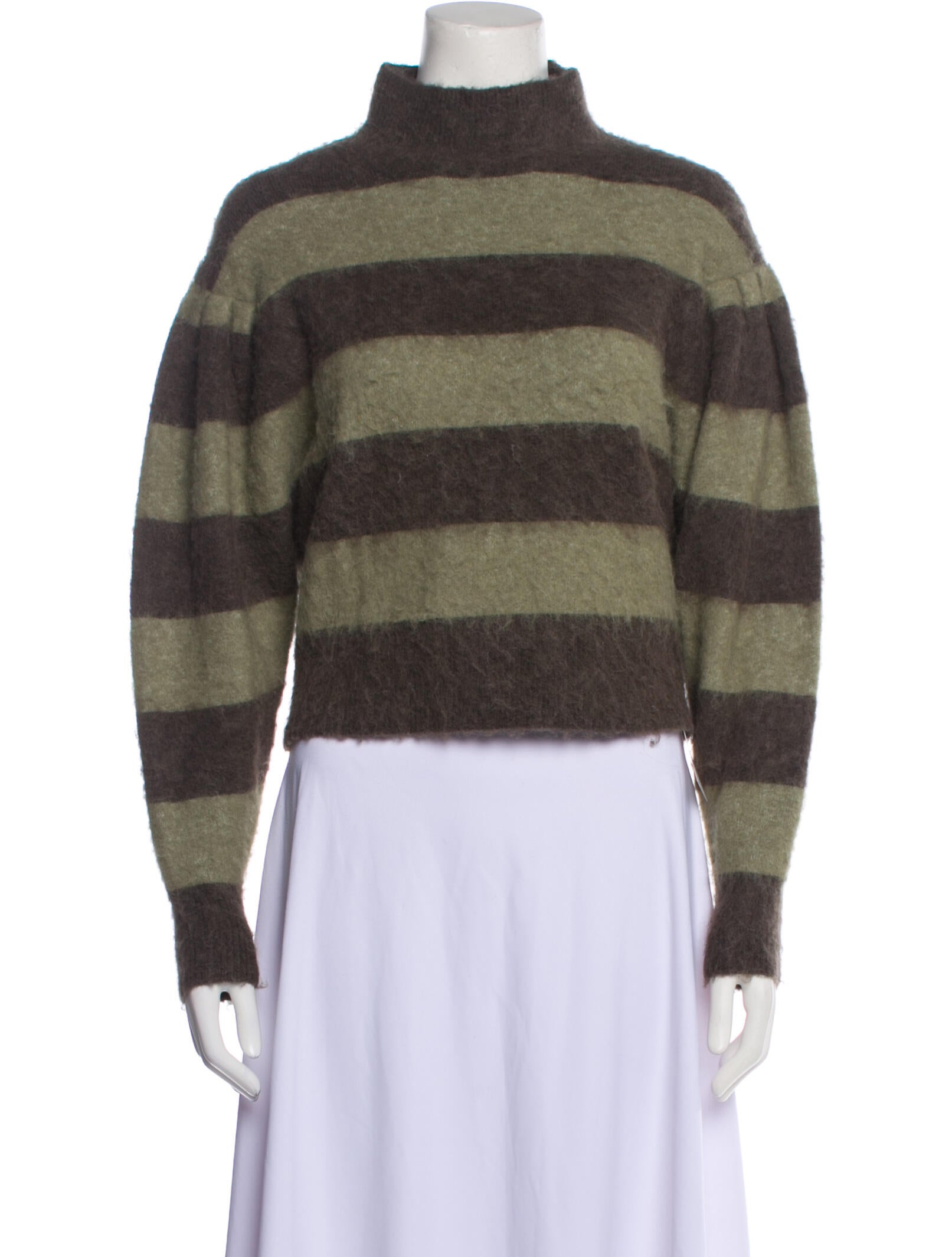AllSaints Striped Turtleneck Sweater