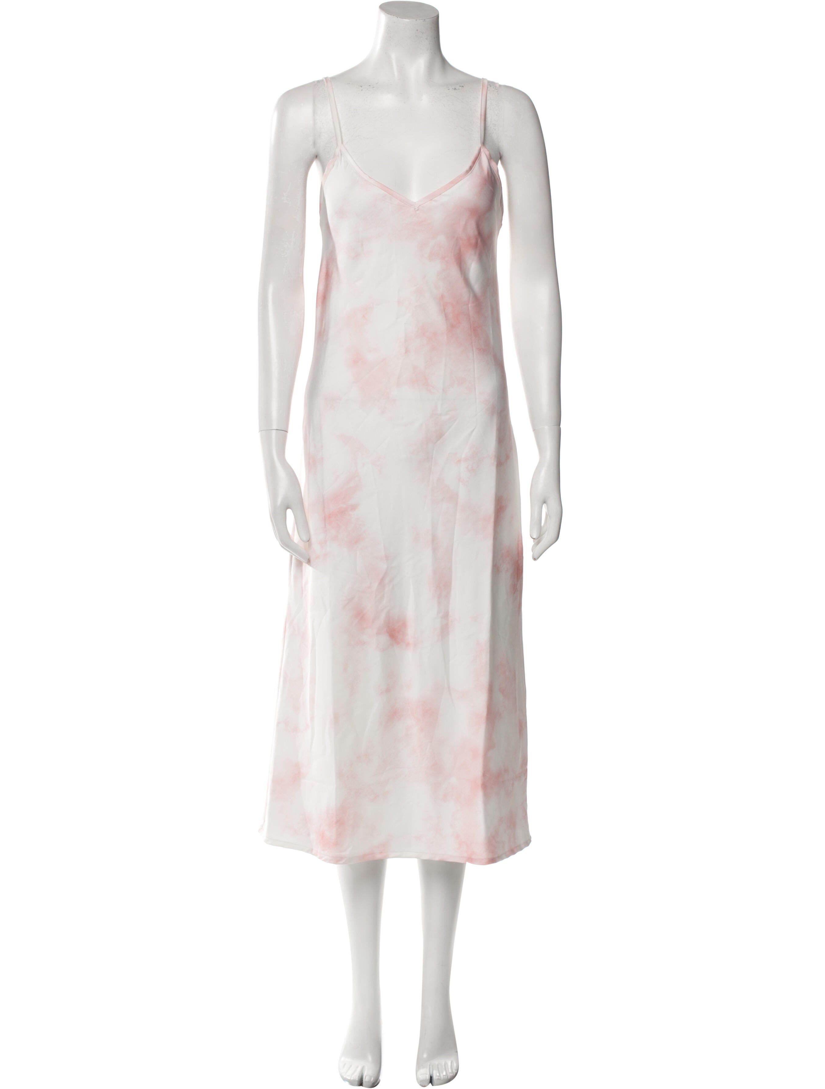 AllSaints Tie-Dye Print Midi Length Dress